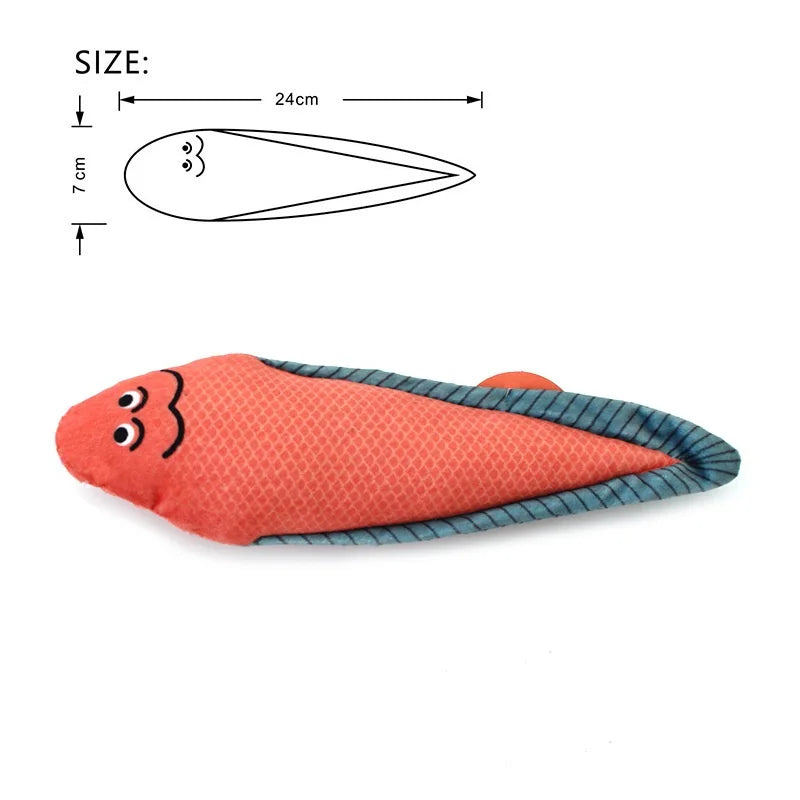 Interactive Catnip Fish Plush Toy