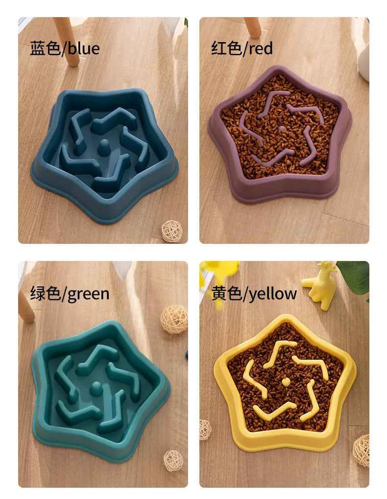 Non-Slip Slow Feeder Bowl for Dogs & Cats