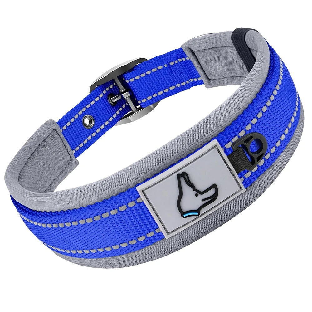 Reflective Padded Heavy-Duty Dog Collar
