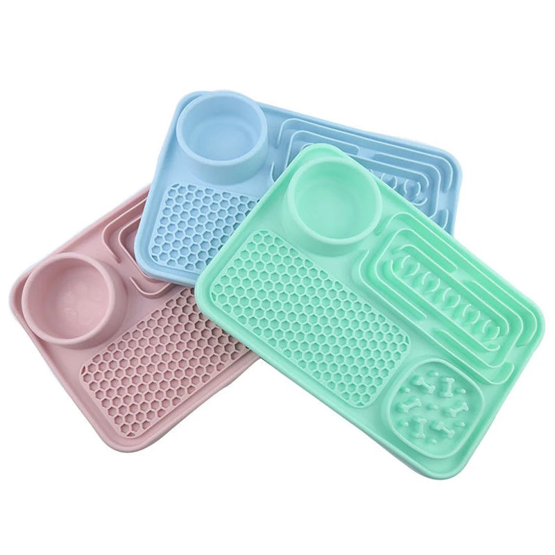 Silicone Slow Feeder & Lick Mat with Suction cups