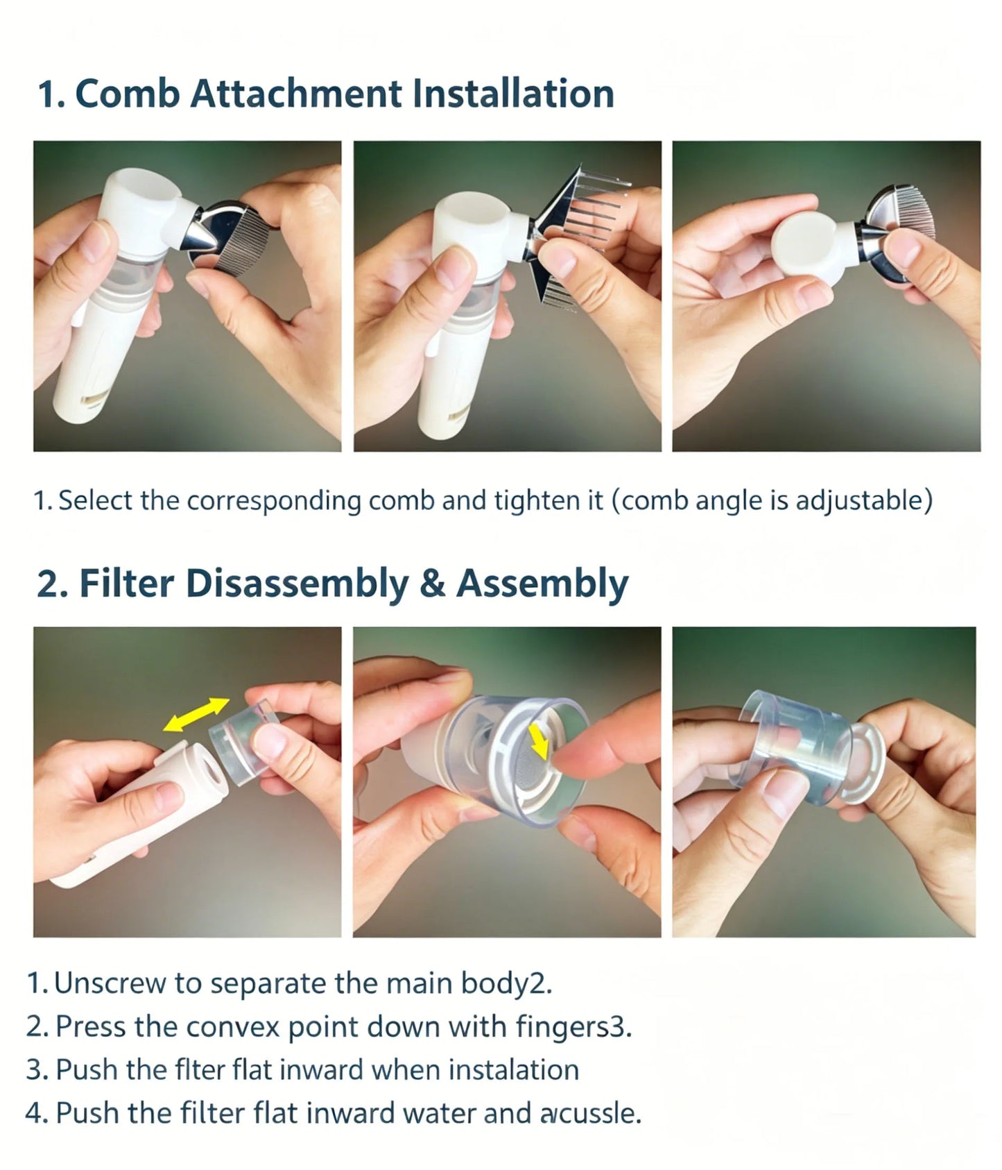2-in-1 Electric Flea & Lice Vacuum Comb