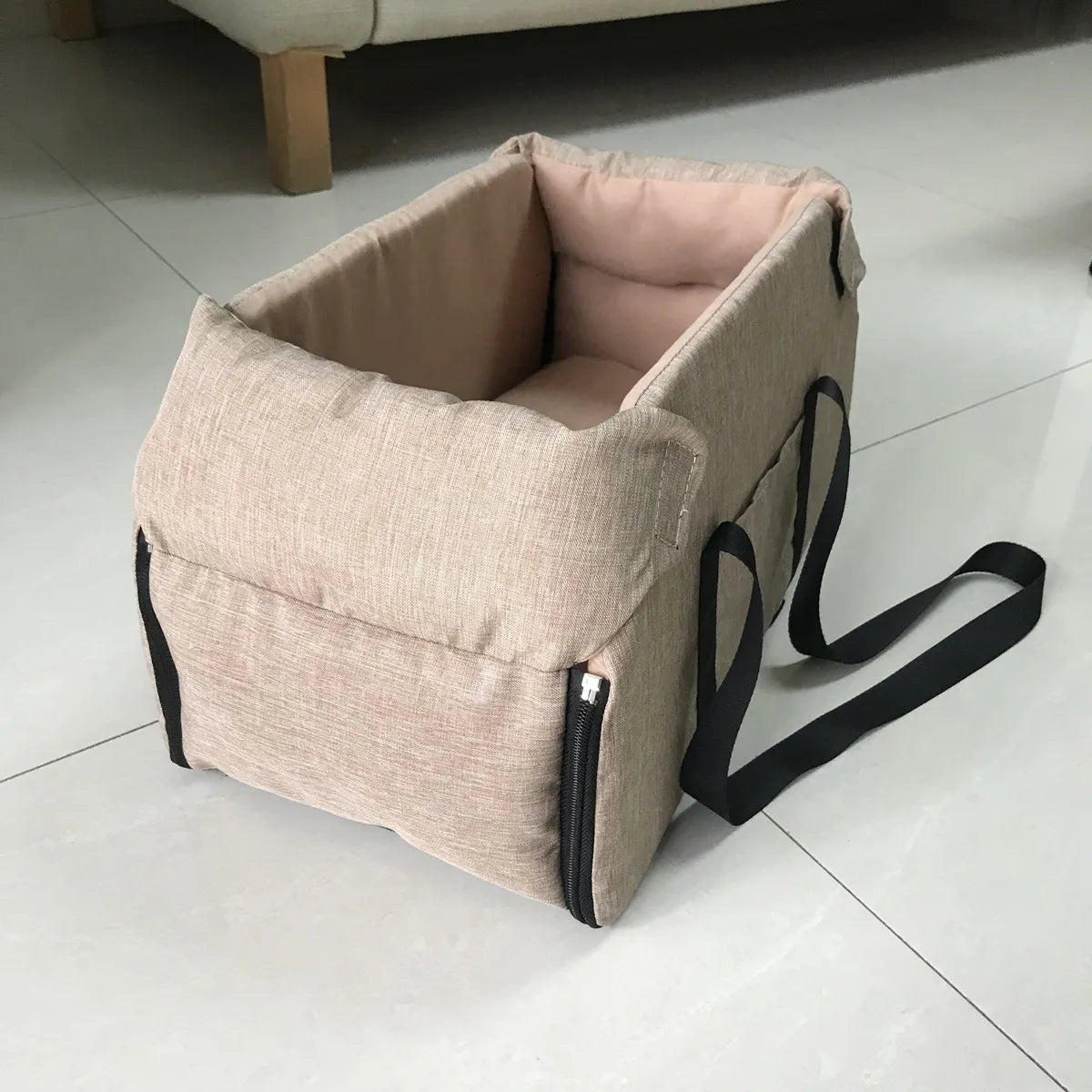Portable Console Booster Car Seat & Carrier for Small Pets