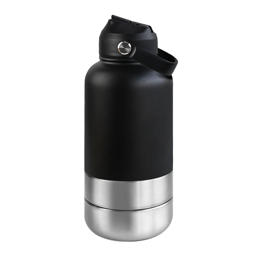 3-in-1 Stainless Steel Pet Water Bottle
