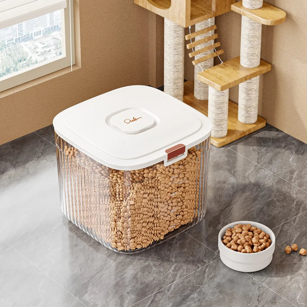 Large Airtight Pet Food Storage Container with Flip Lid
