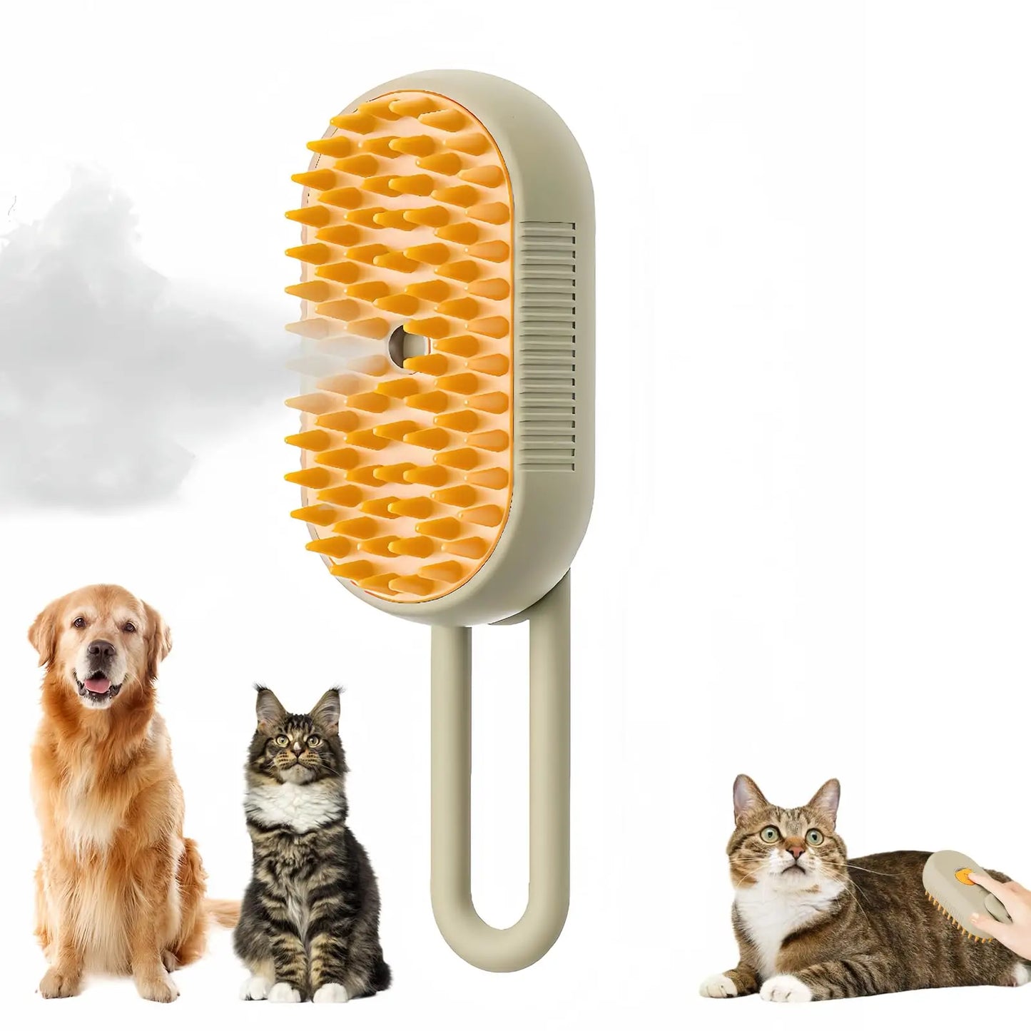 3-in-1 Steam Pet Grooming Brush