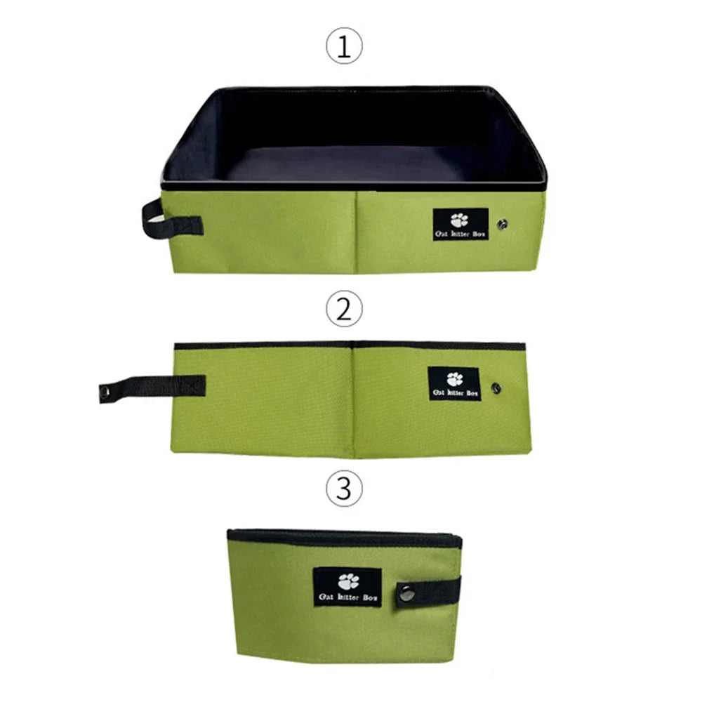 Portable Foldable Travel Cat Litter Box