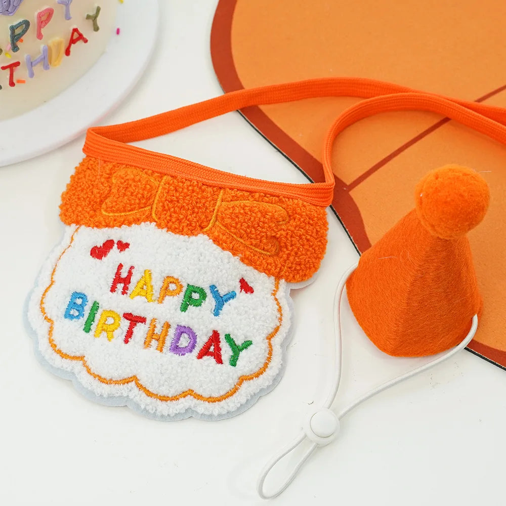 Pet Birthday Hat & Scarf Set