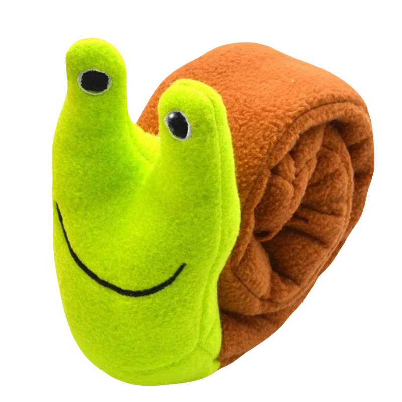 Interactive Snail Puzzle Feeder Dog Toy