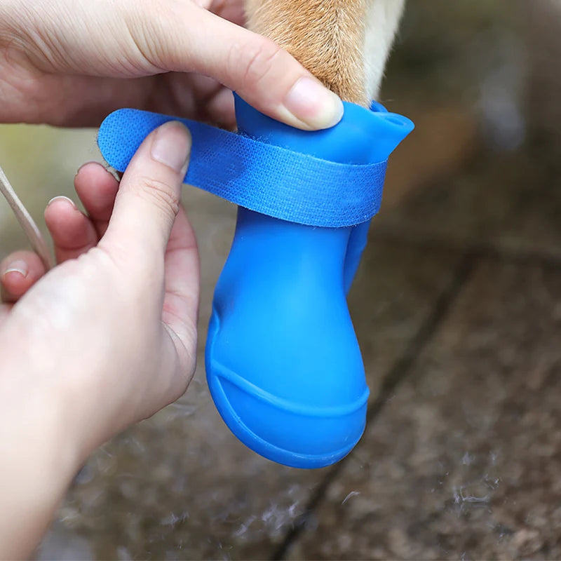 4-Piece Waterproof Anti-Slip Dog Boots