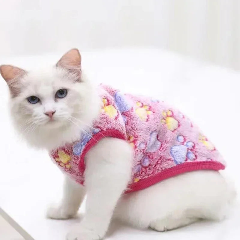 Cartoon Fleece Pet Vest