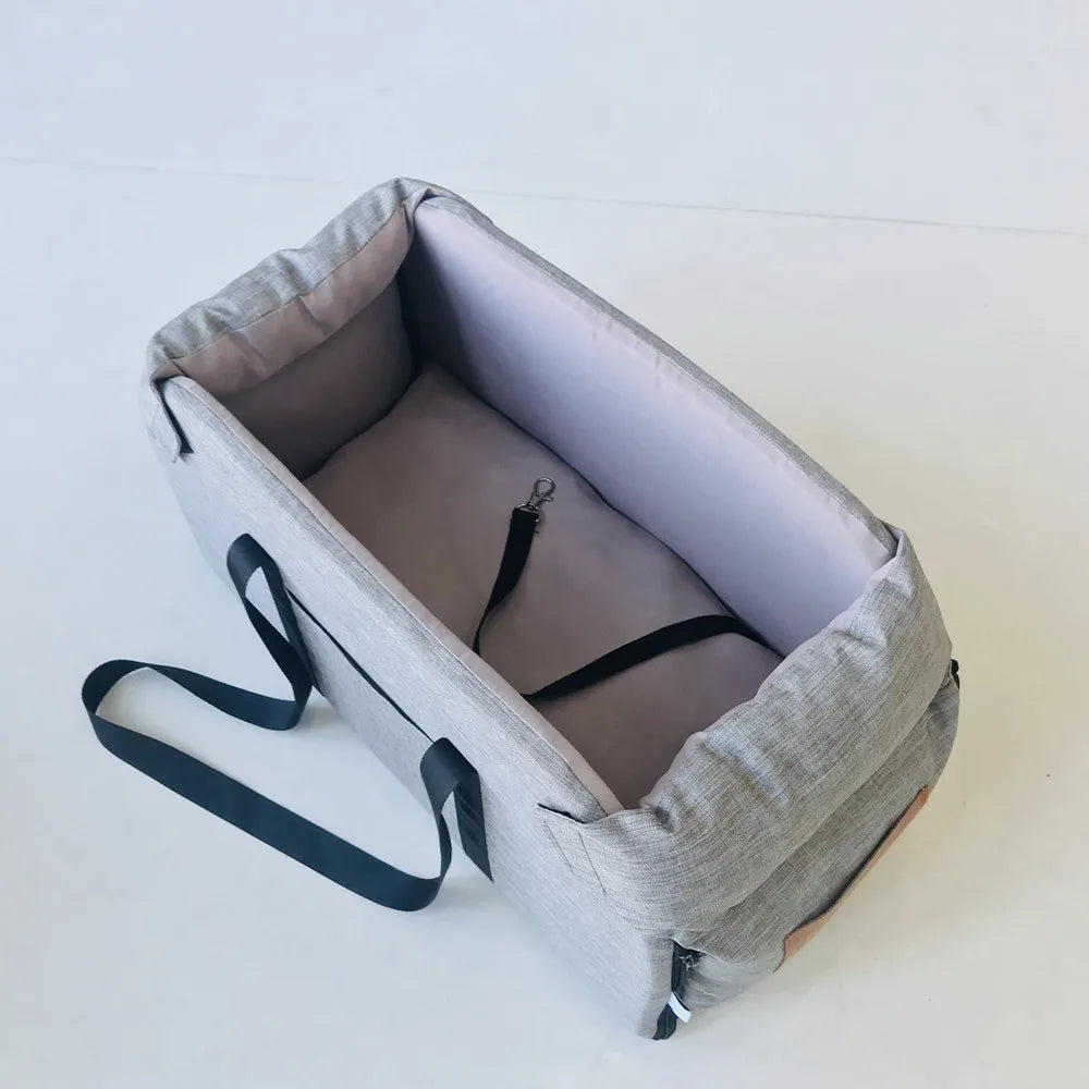 Portable Console Booster Car Seat & Carrier for Small Pets