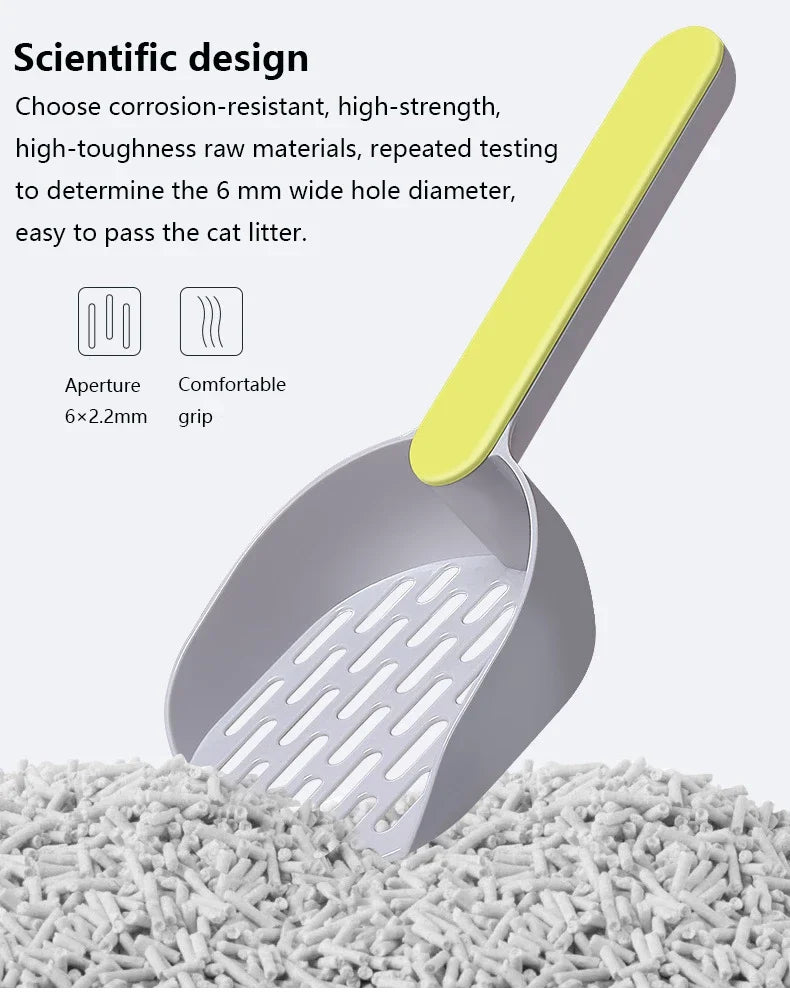 Self-Cleaning Cat Litter Scoop with Holder