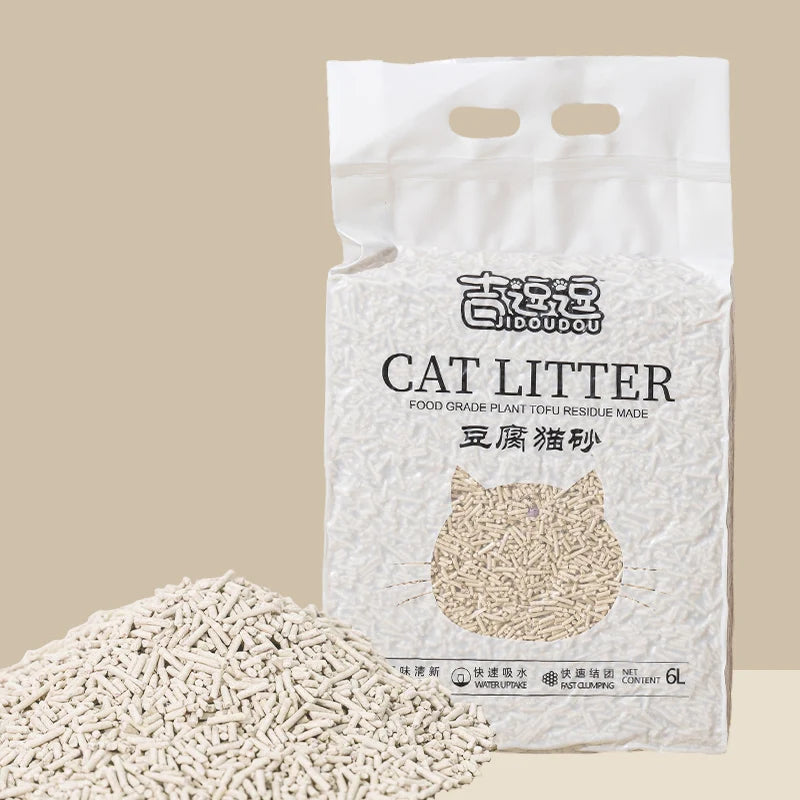 6L Natural Tofu Cat Litter with Odor Control