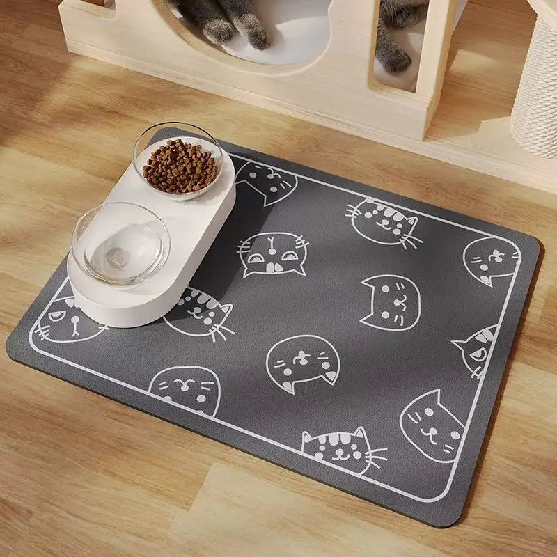 Water-Absorbing Non-Slip Pet Feeding Mat