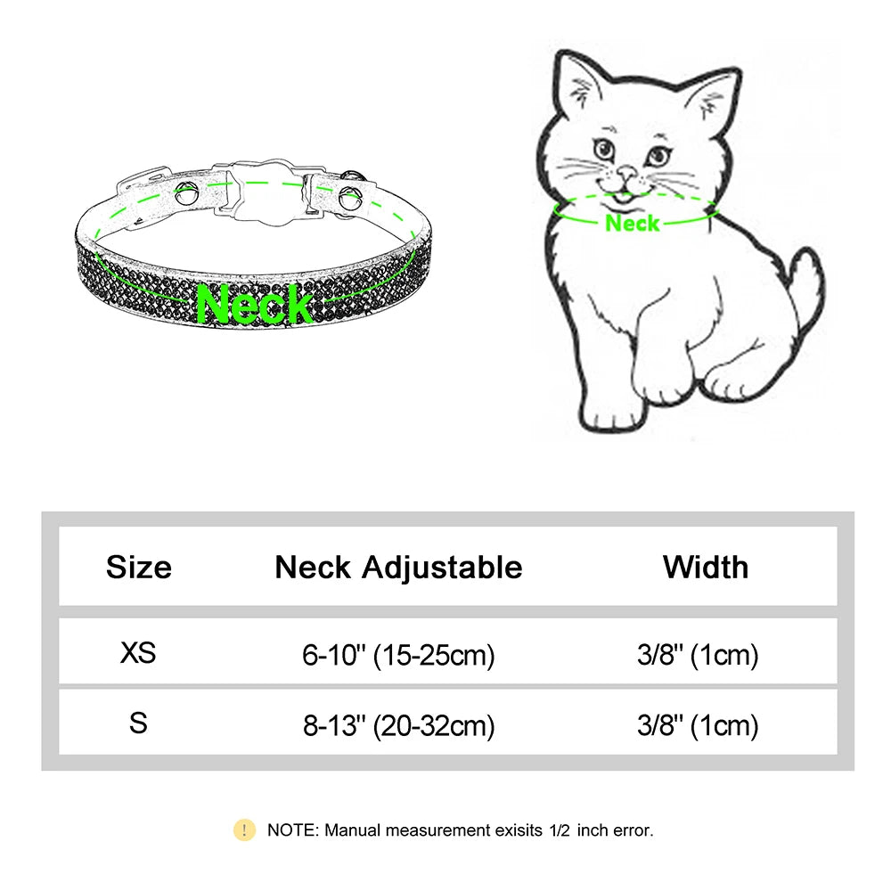 Soft Suede Cat Collar with Bell & Safety Buckle