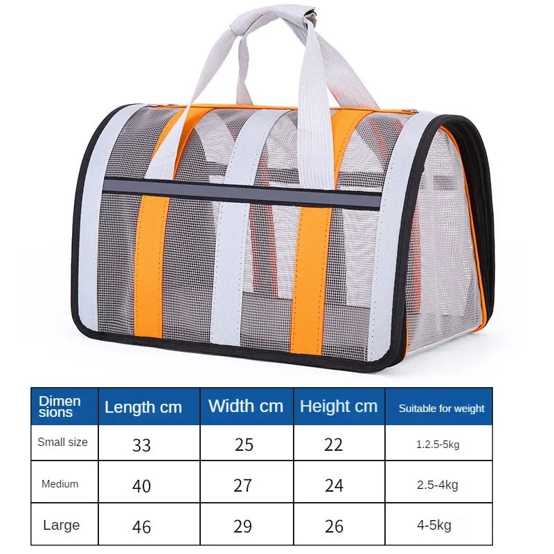 Breathable Foldable Pet Travel Carrier