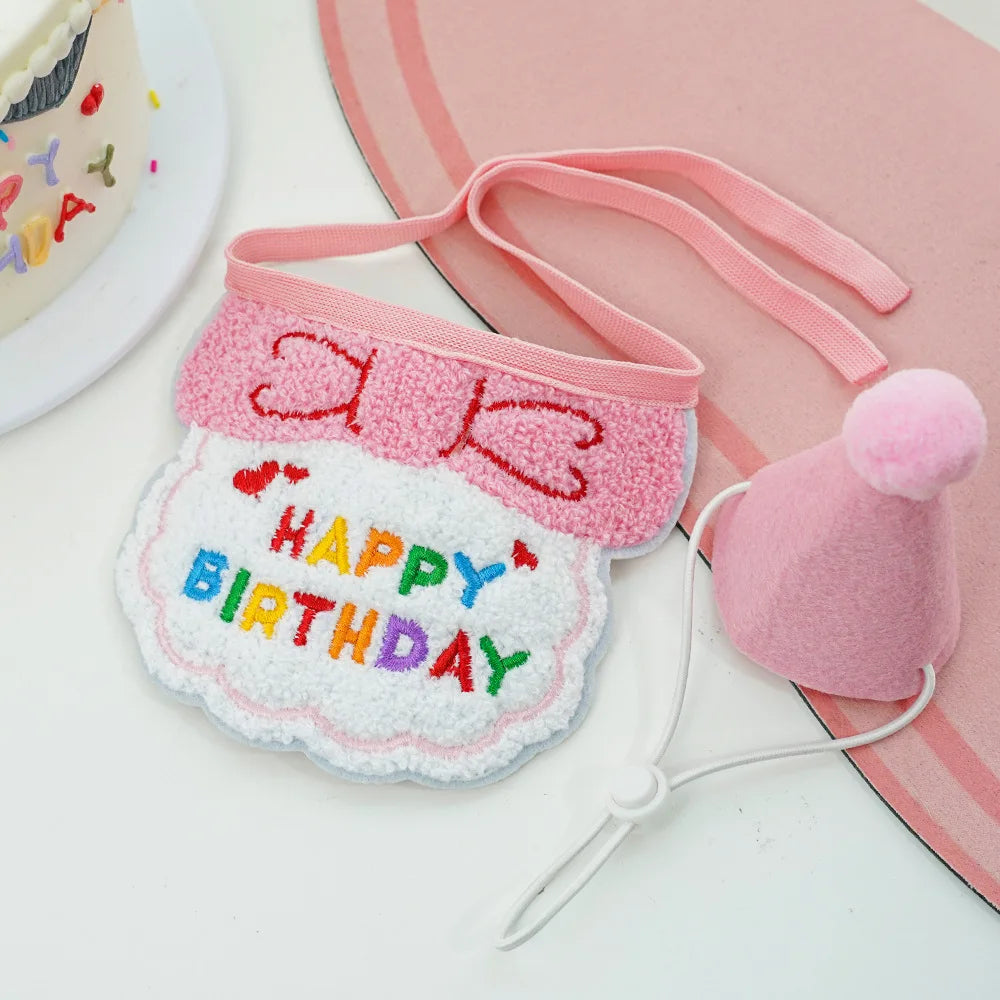 Pet Birthday Hat & Scarf Set