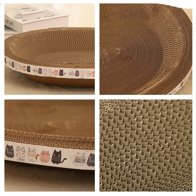 Corrugated Cat Scratching Post with Catnip