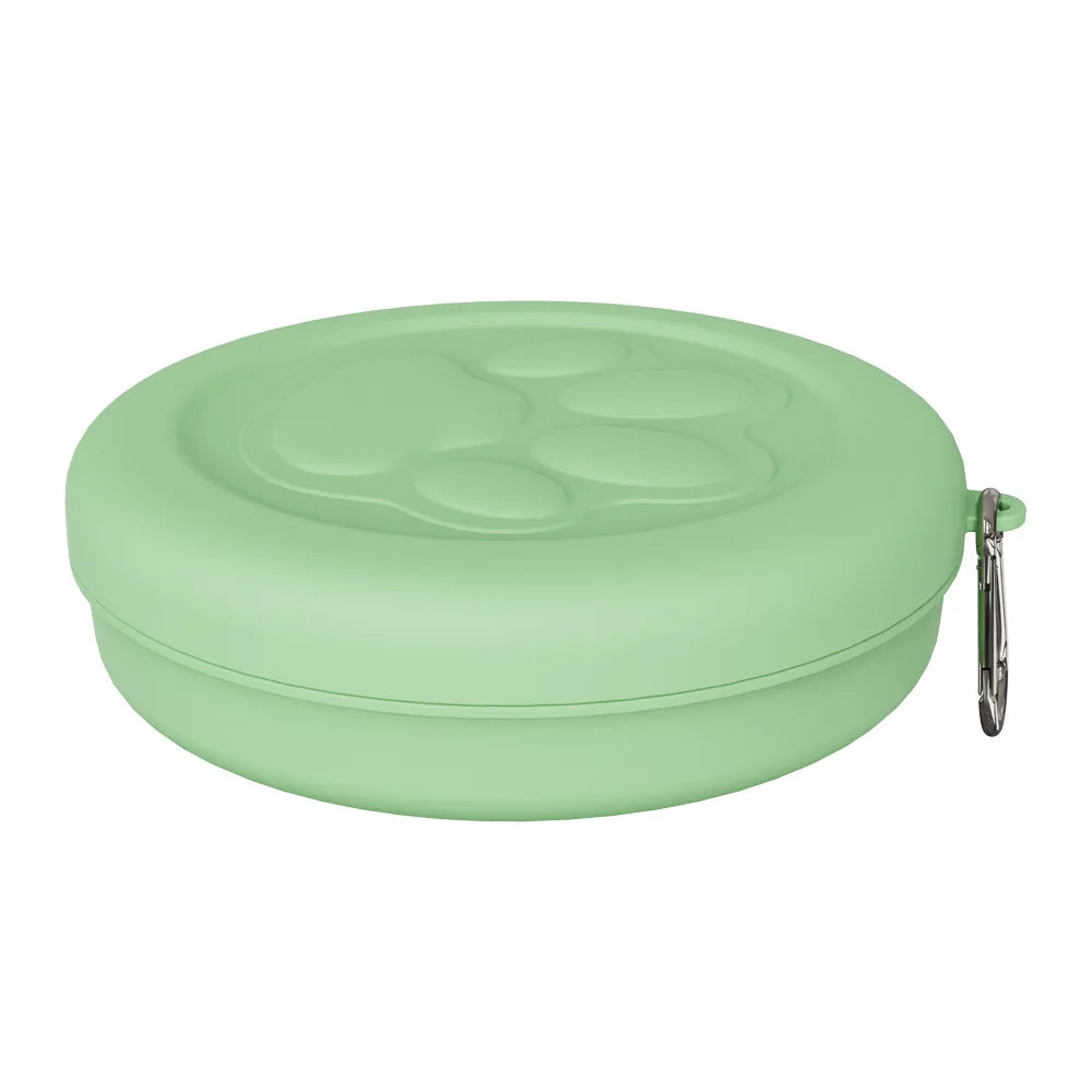 Portable Outdoor Dog Food & Snack Storage Bowl