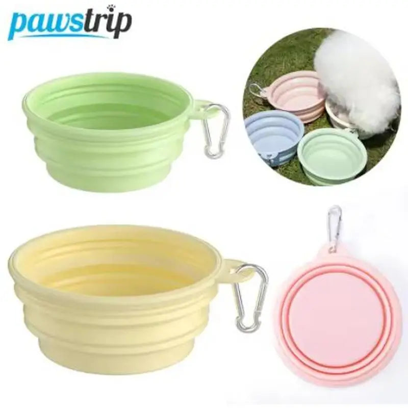 Collapsible Silicone Pet Travel Bowl (350ml/1000ml)