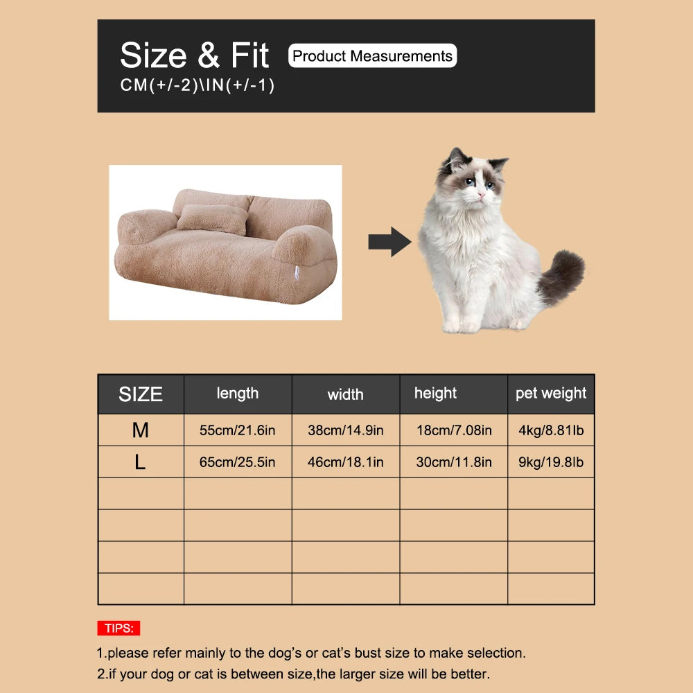 Washable All-Season Pet Sofa Bed