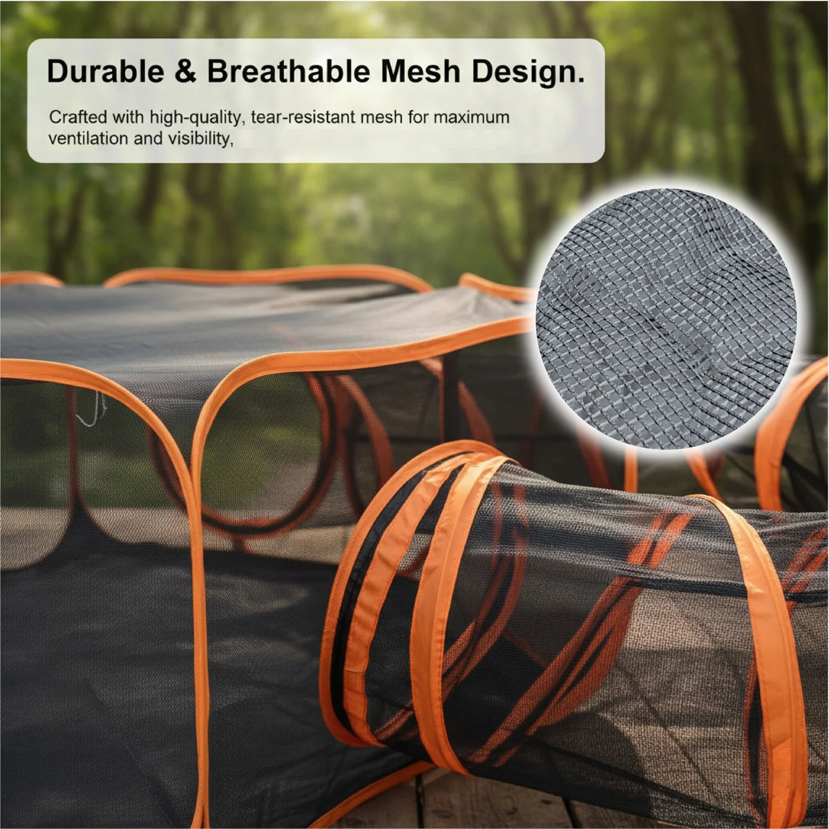 Foldable Pet Play Tent with Tunnel