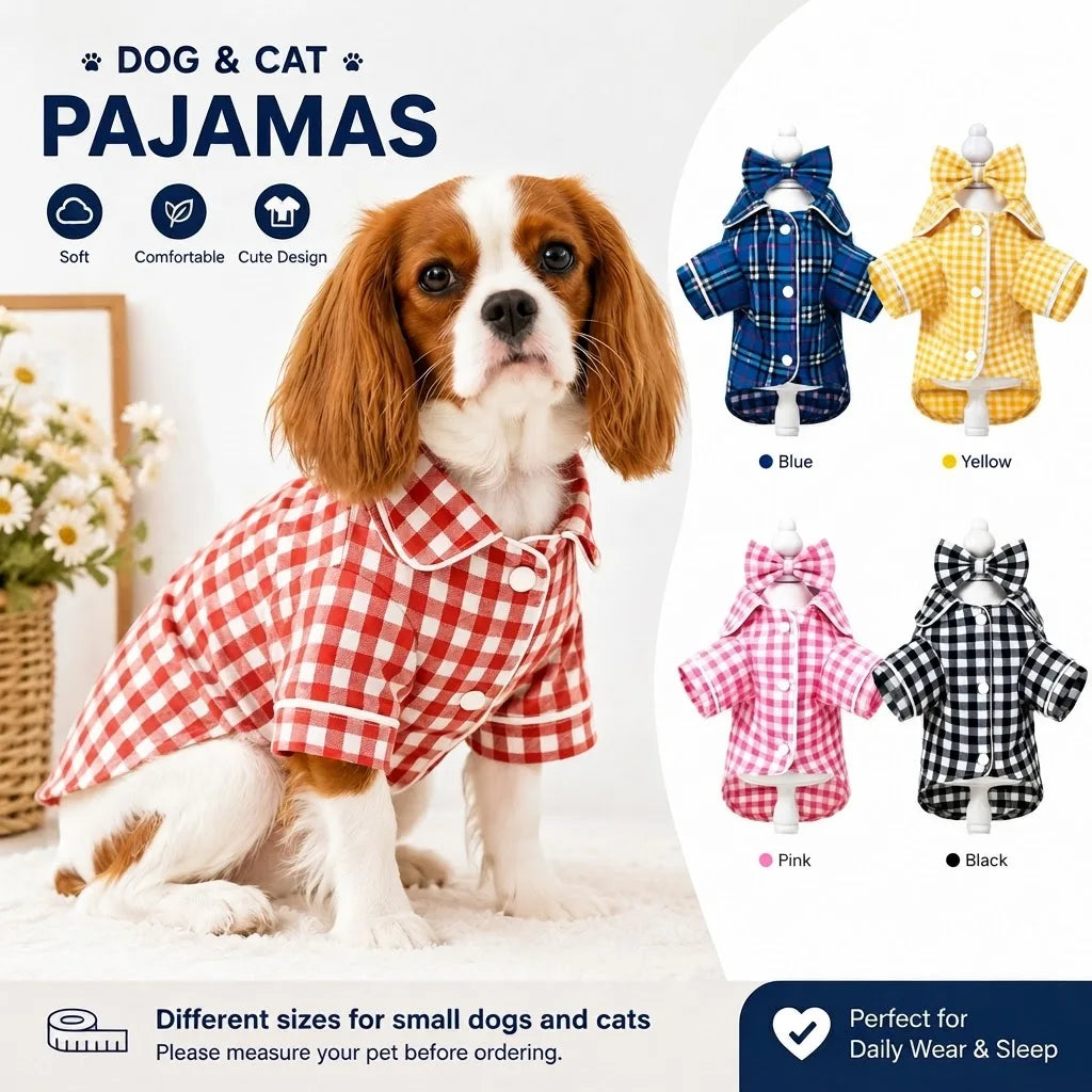 Plaid Pet Pajamas