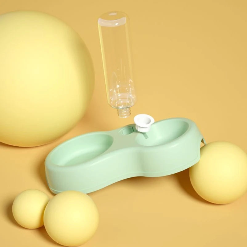 2-in-1 Automatic Pet Food & Water Bowl