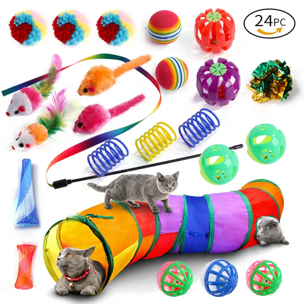 20-Piece Interactive Cat Toy Variety Set