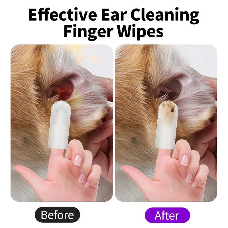 Pet Ear Cleaning Wipes & Care Kit