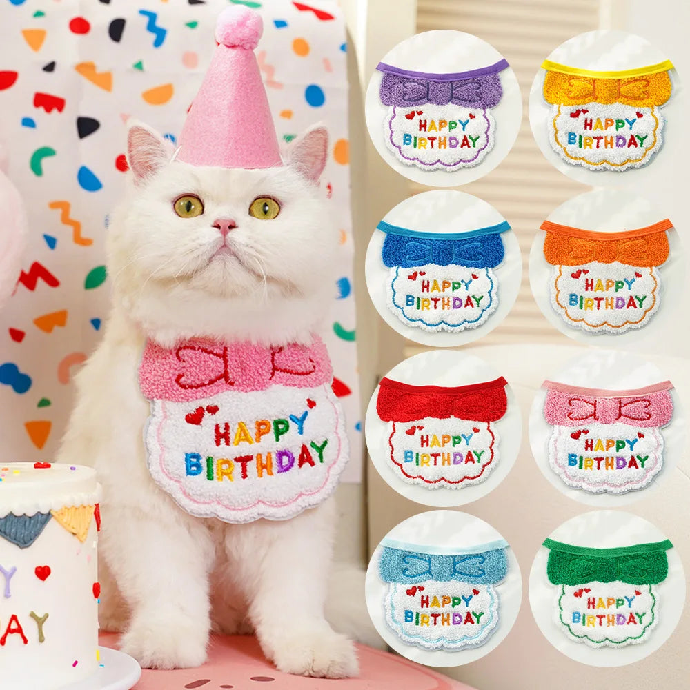 Pet Birthday Hat & Scarf Set