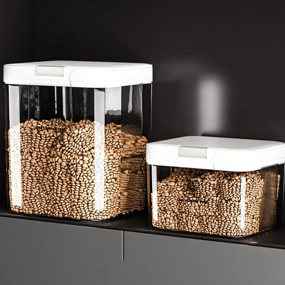 Large Airtight Pet Food Storage Container with Flip Lid