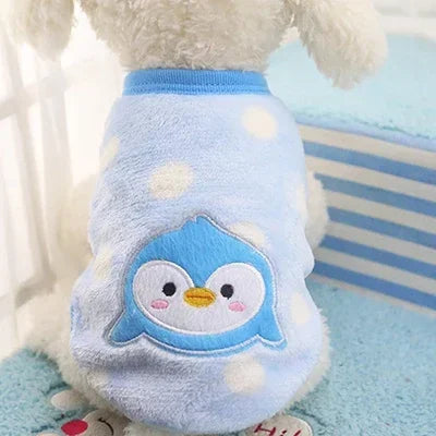 Cartoon Fleece Pet Vest