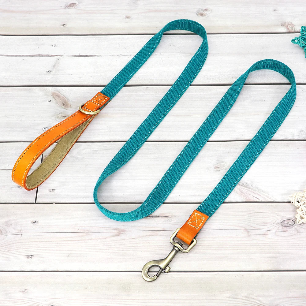 Personalized Nylon Dog Collar & Leash Set