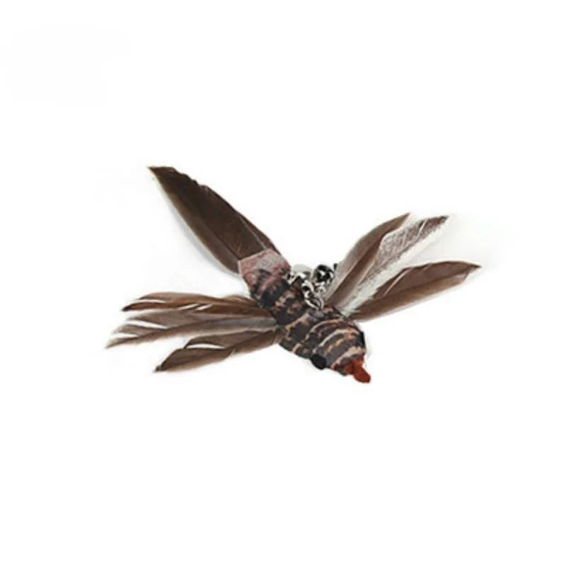 Hands-Free Suction Cup Feather Cat Wand Toy
