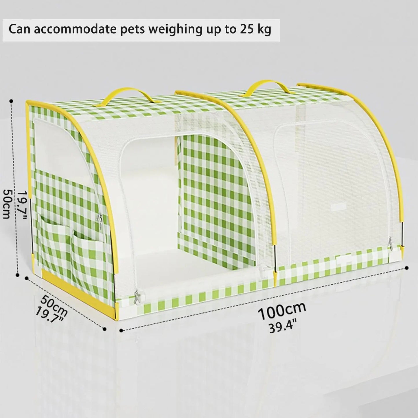 2-Pet Car Seat Travel Carrier Bed