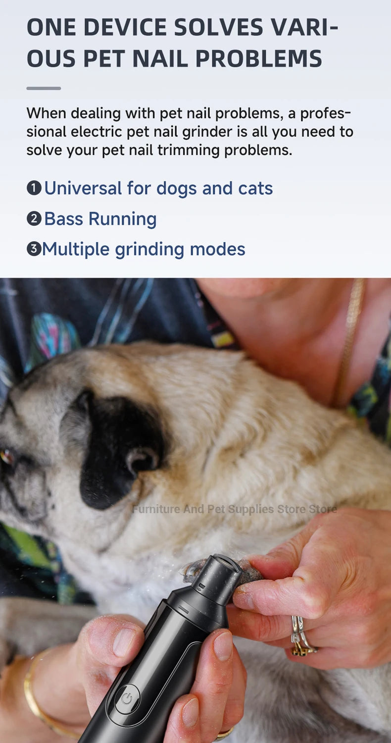 USB Rechargeable Pet Nail Grinder