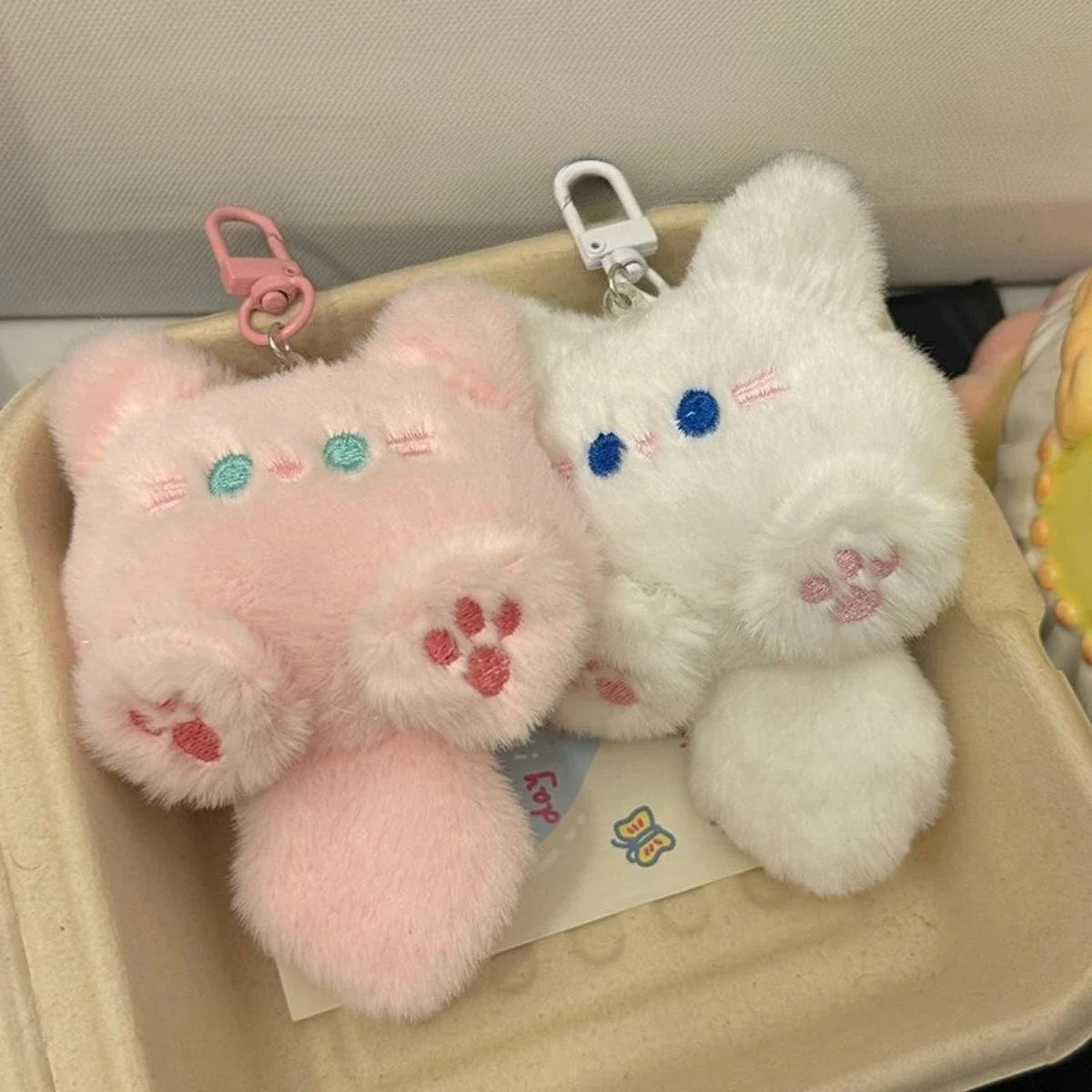 Cute Plush Cat Keychain Bag Charm for You