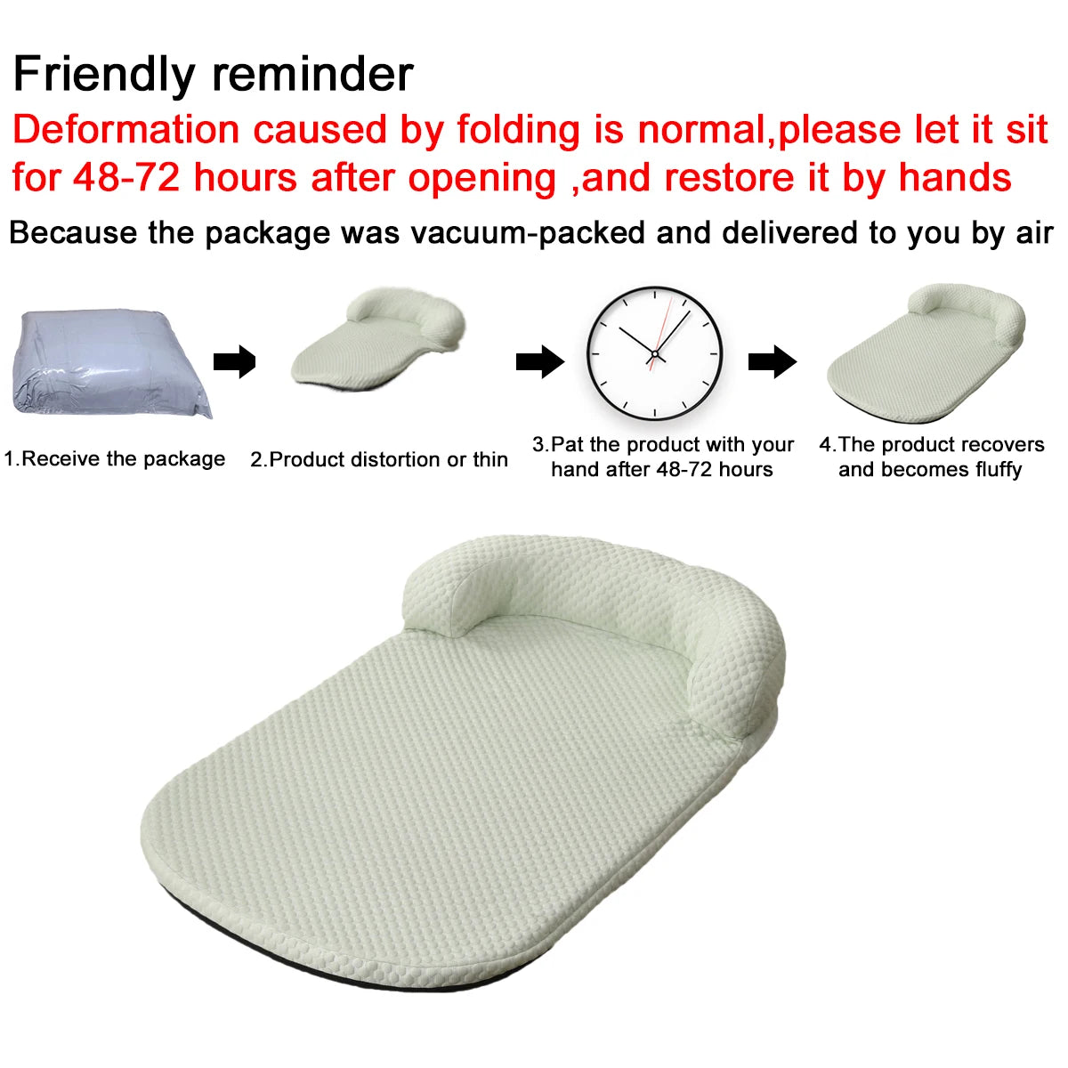 Breathable Cooling Dog Bed with Pillow