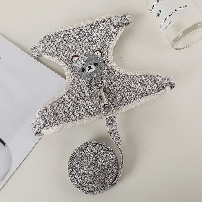 Soft Padded Pet Harness & Leash Set