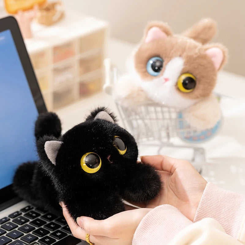 Big Eyes Plush Cat Pillow Toy