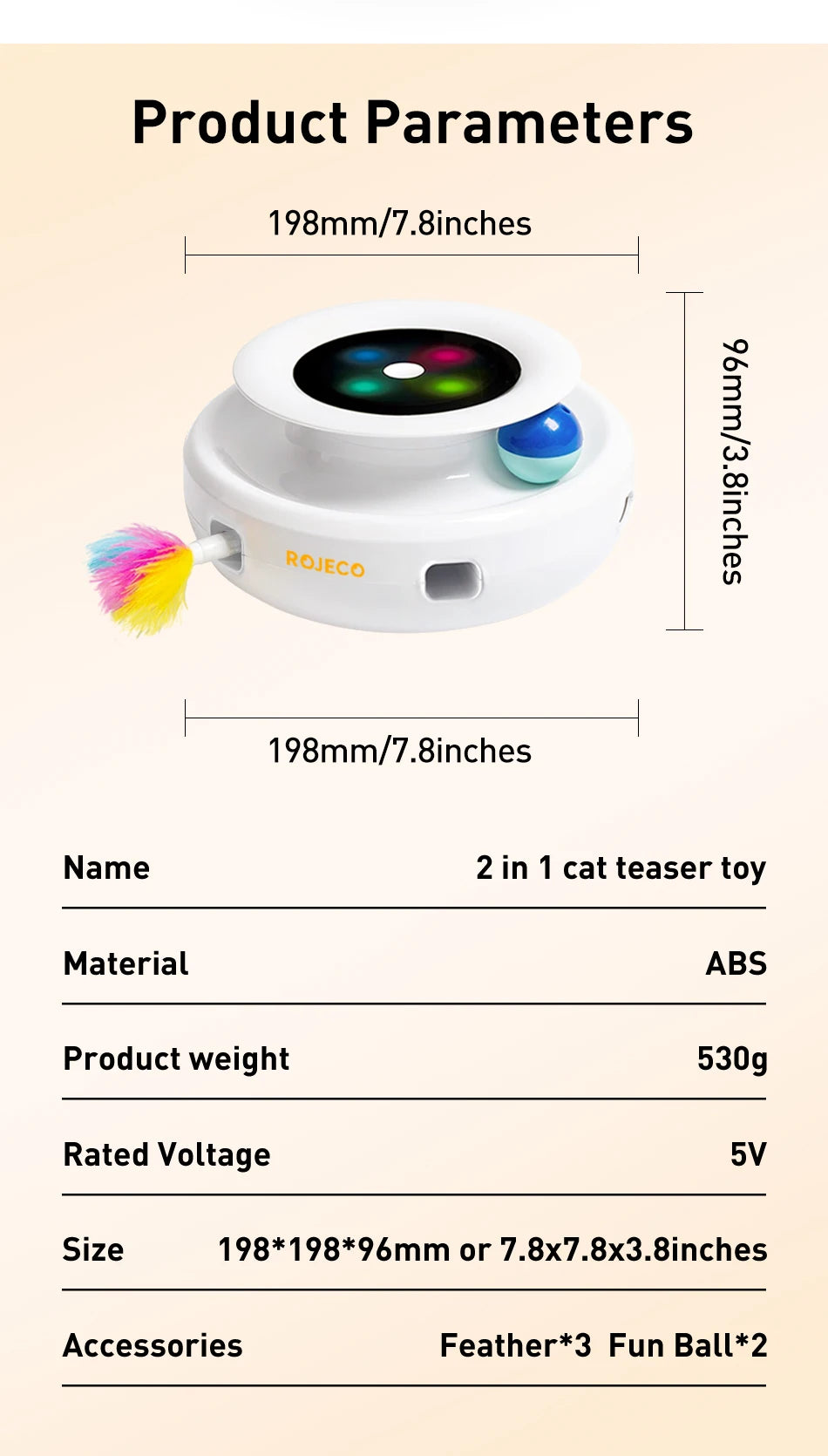 2-in-1 Automatic Interactive Pet Toy Set