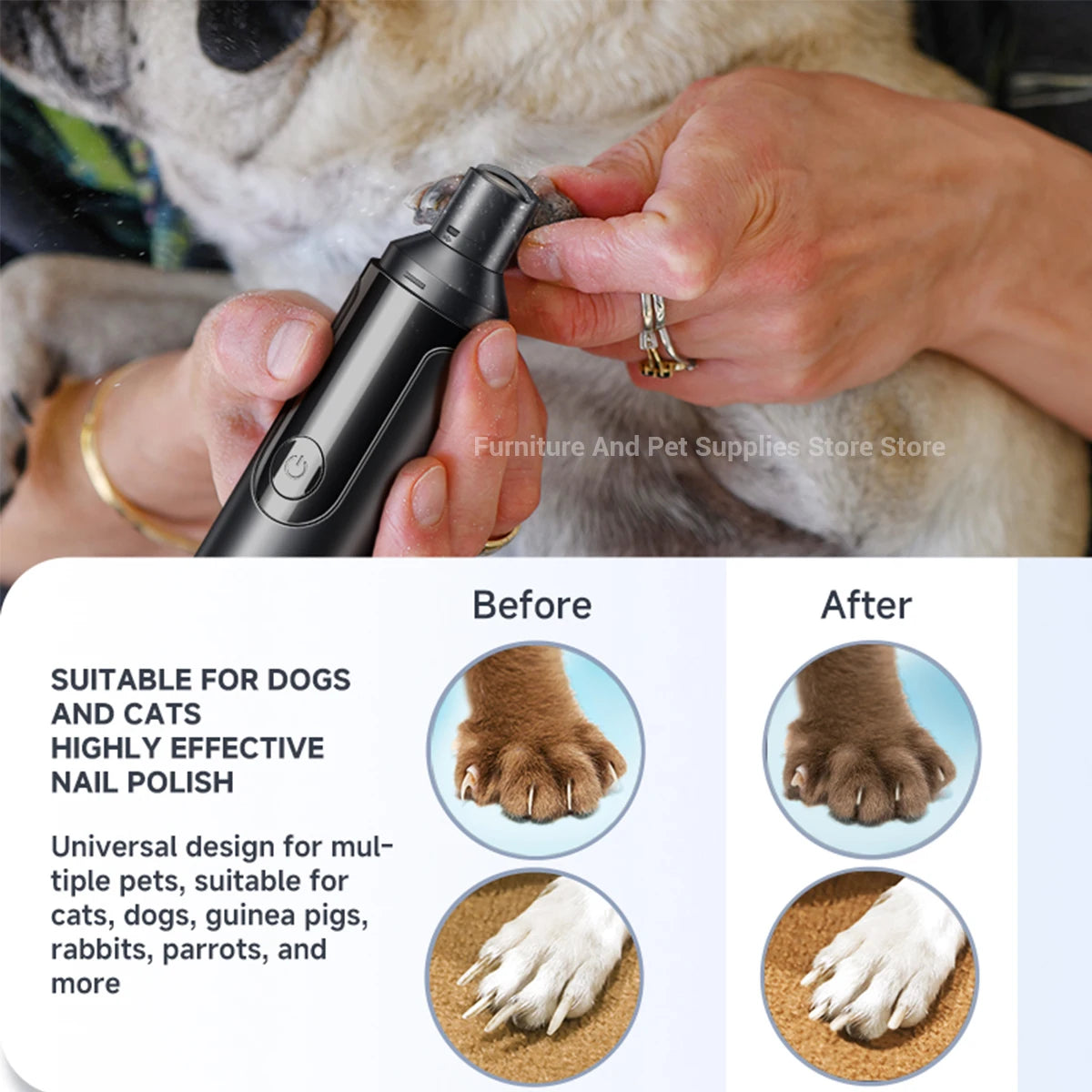 USB Rechargeable Pet Nail Grinder