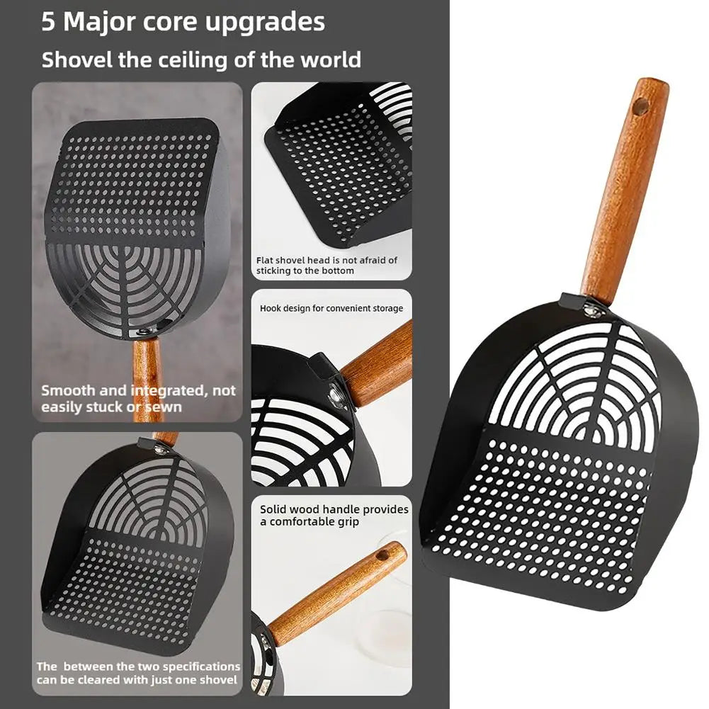 Stainless Steel Cat Litter Scoop with Long Handle