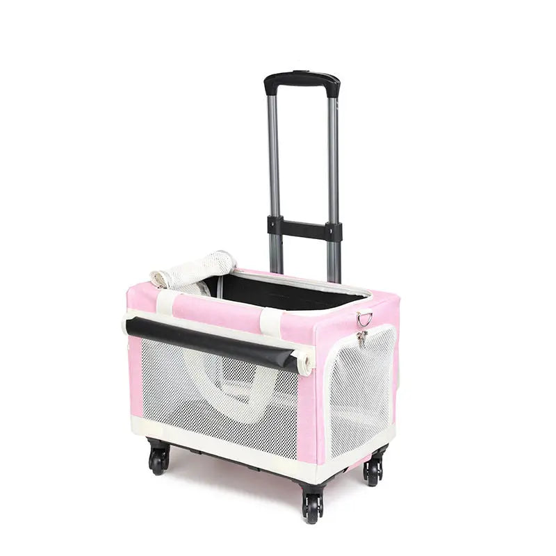 3-Tier Rolling Pet Carrier Suitcase