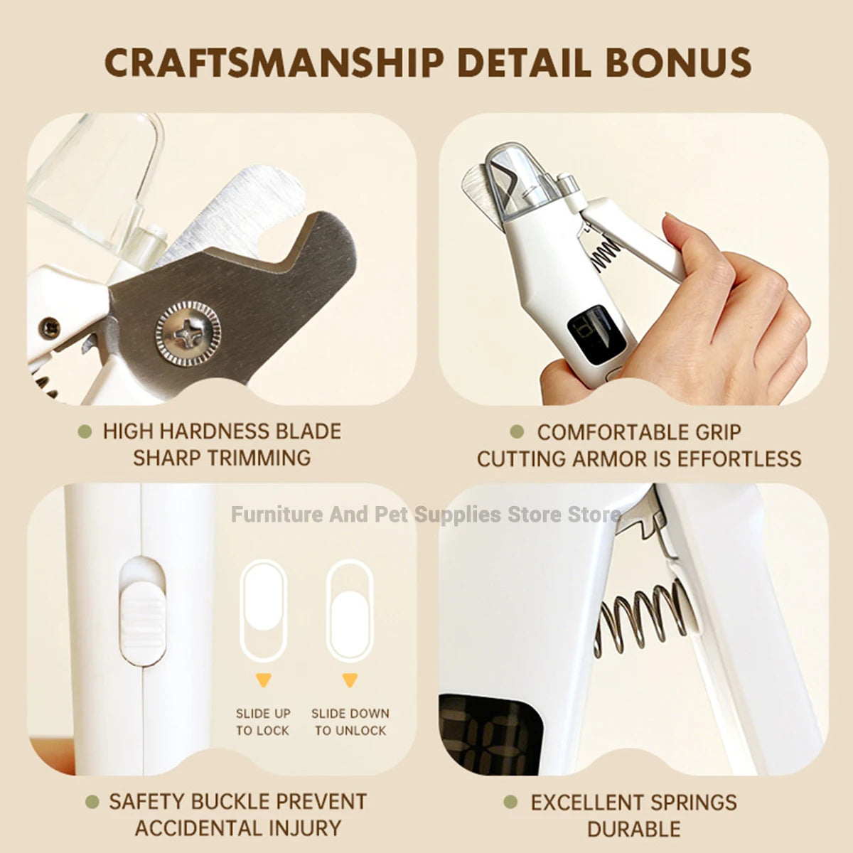 2-in-1 Electric Pet Nail Grinder & Trimmer