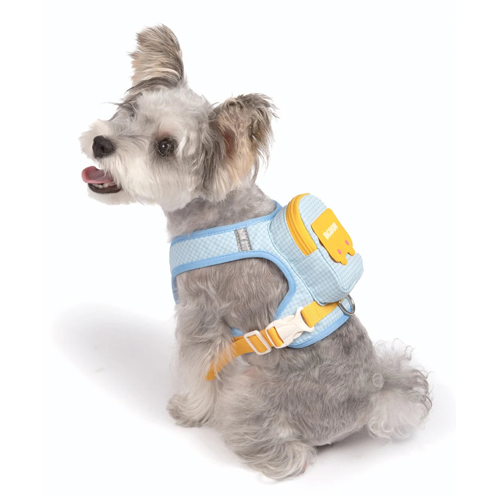 Cute Reflective Pet Harness & Leash Set
