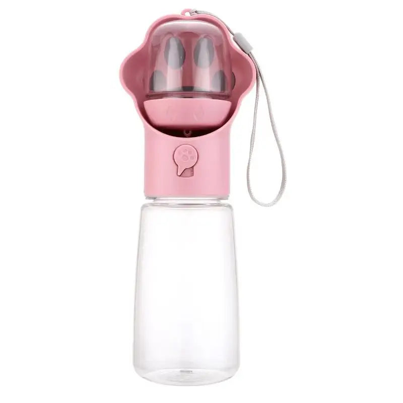 2-in-1 Pet Water Bottle & Food Dispenser