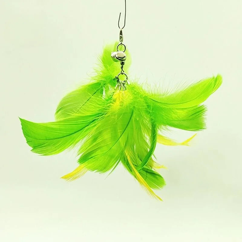 Hands-Free Suction Cup Feather Cat Wand Toy