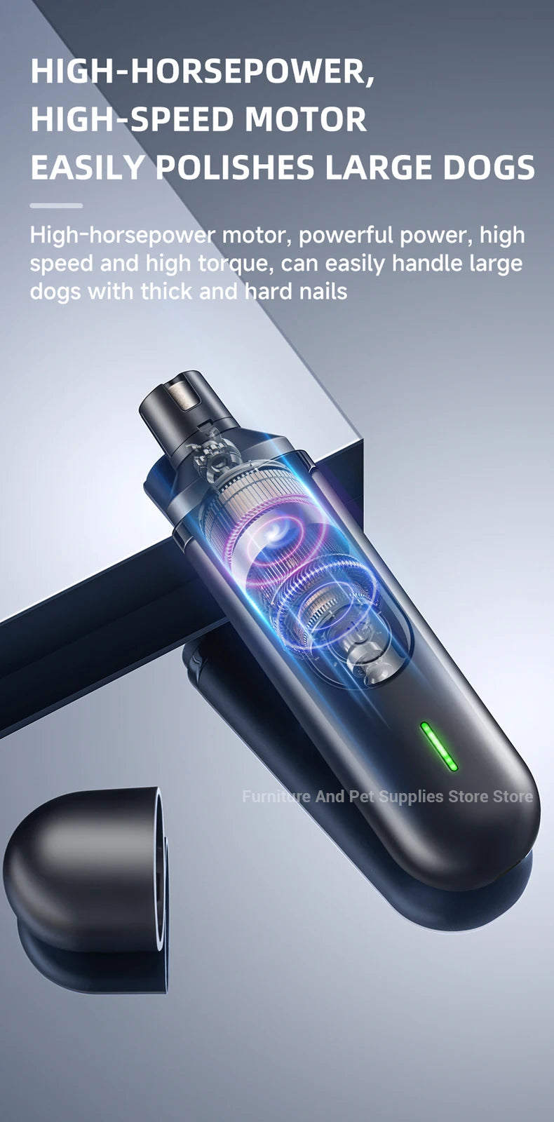 USB Rechargeable Pet Nail Grinder